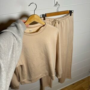 Two Piece Beige Lounge Set